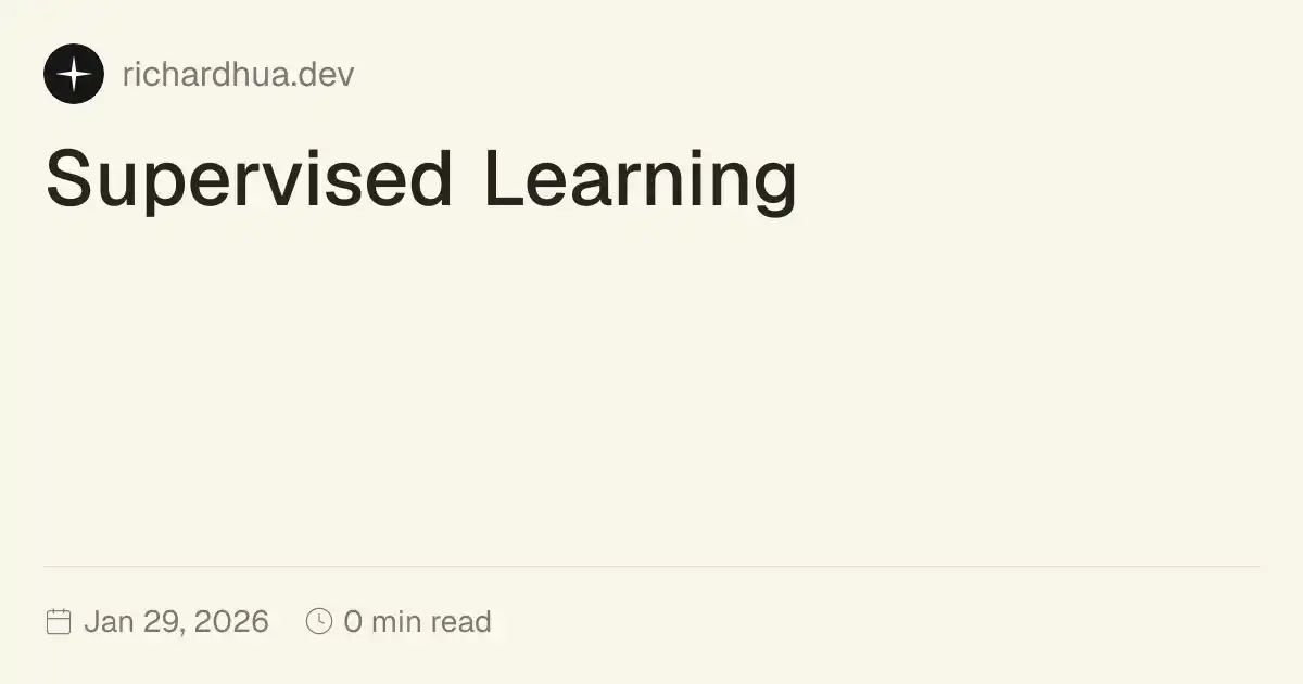 Supervised Learning